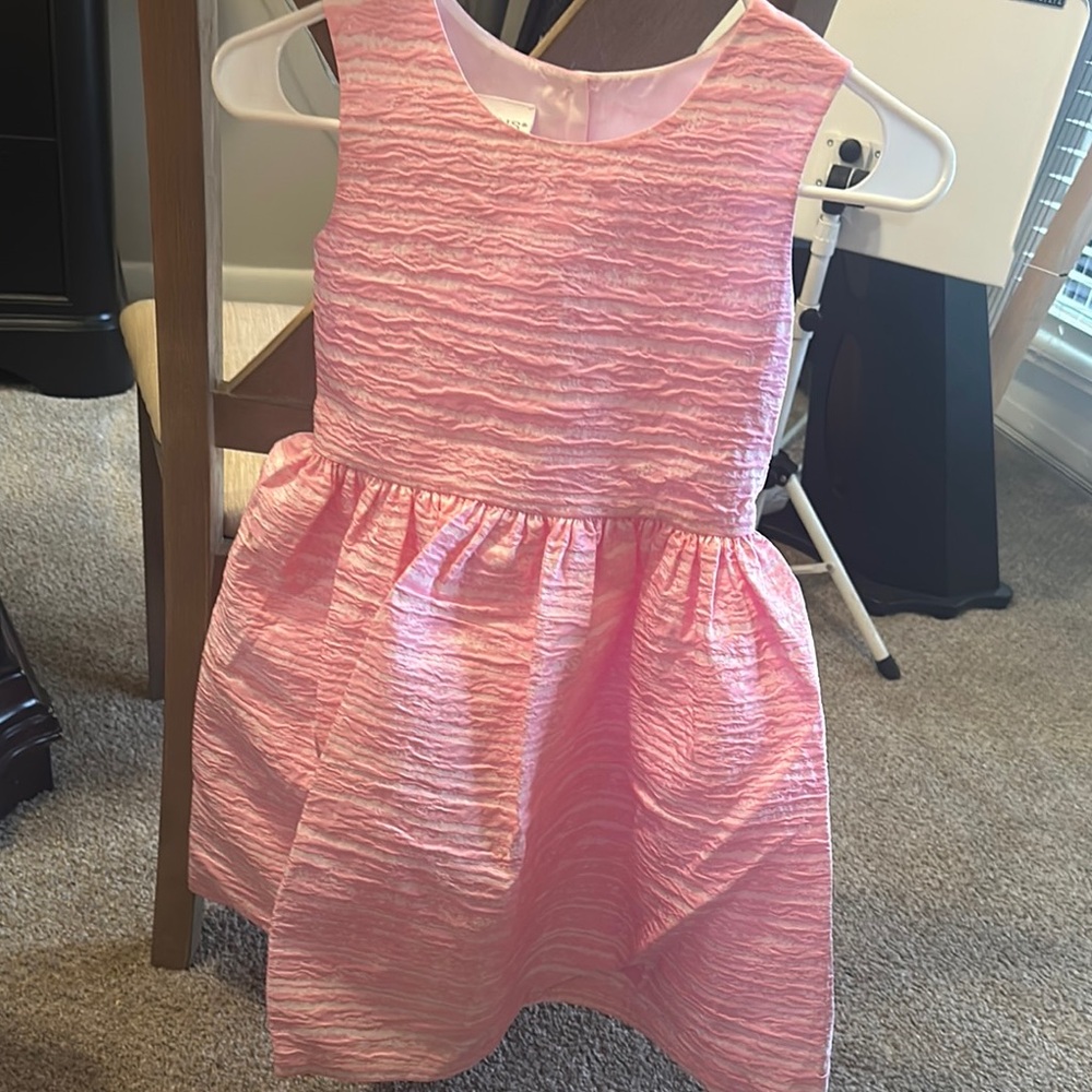 Pink Sleeveless Scoop Neck Sundress